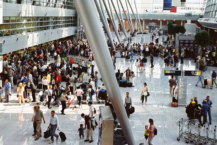 Abflughalle Flughafen Düsseldorf