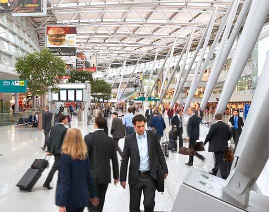 Abflughalle Flughafen Düsseldorf