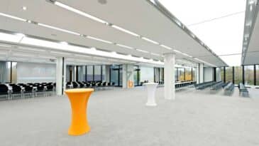 Raum 8 ohne Wände mit Blick auf Raum 7