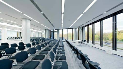 Raum 6 ohne Wände mit Blick auf die Räume 7