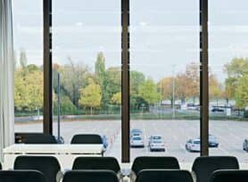 Blick aus dem Raum 6 auf den Rhein