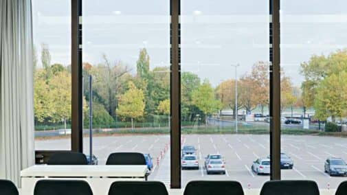 Blick aus dem Raum 6 auf den Rhein