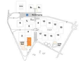 Plan CCD Messegelände Halle 1