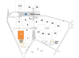 Plan CCD Messegelände Halle 3