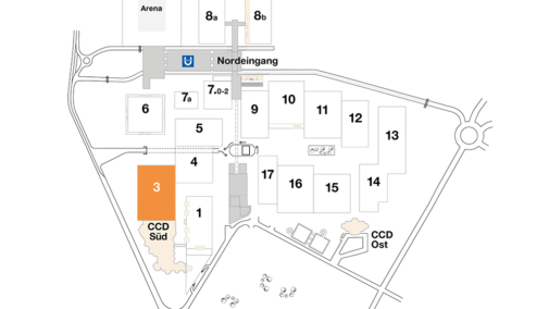 Plan CCD Messegelände Halle 3