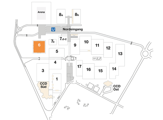 Plan CCD Messegelände Halle 6