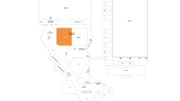 Übersichtsplan Geschoss CCD Stadthalle Saal X