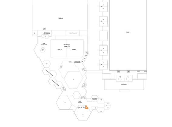 Plan CCD Congress Center Düsseldorf Süd 1 OG Raum 4d
