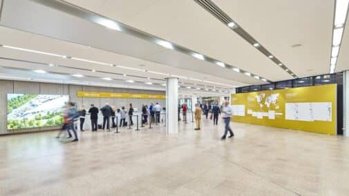 Foyer EG im CCD mit Veranstaltung