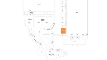 Plan Messehalle 1, 1.OG Raum 16