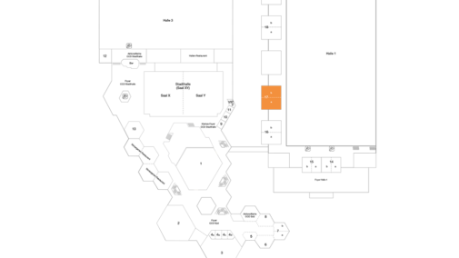 Plan Messehalle 1, 1.OG Raum 17