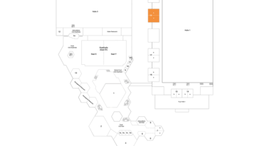 Plan Messehalle 1, 1.OG Raum 18