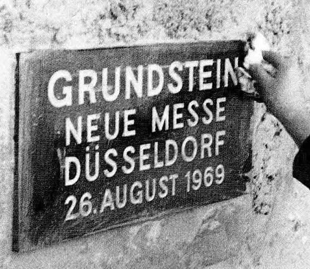 Grundsteinlegung zum "neuen" Messegeländes in Stockum