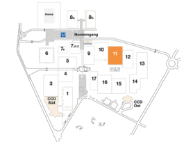 Plan CCD Messegelände Halle 11