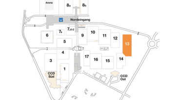 Plan CCD Messegelände Halle 13