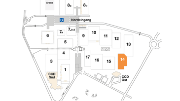 Plan CCD Messegelände Halle 14