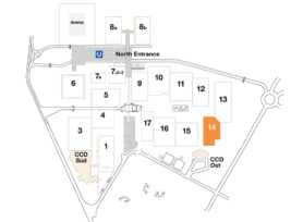 Plan CCD Exhibition hall 14