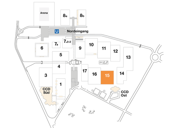 Plan CCD Messegelände Halle 15