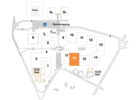 Plan CCD Messegelände Halle 16