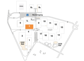 Plan CCD Messegelände Halle 5