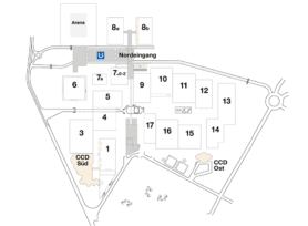 Plan Messehalle 6, Bereich B