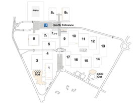 Plan Exhibition hall 6, Area F