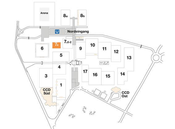 Plan CCD Messegelände Halle 7a