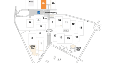 Plan CCD Messegelände Halle 8a