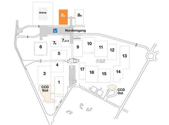 Plan CCD Messegelände Halle 8a