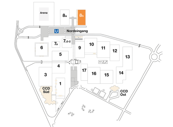Plan CCD Messegelände Halle 8b
