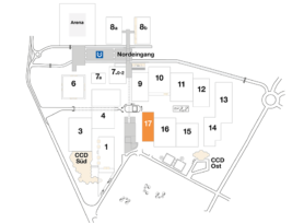 Plan CCD Messegelände Halle 17