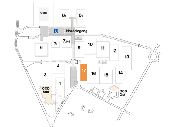 Plan CCD Messegelände Halle 17