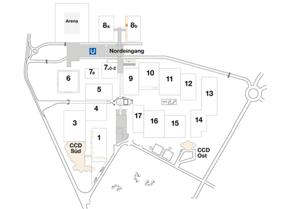 Plan Messehalle 8b, Raum 814