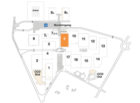 Plan CCD Messegelände Halle 9