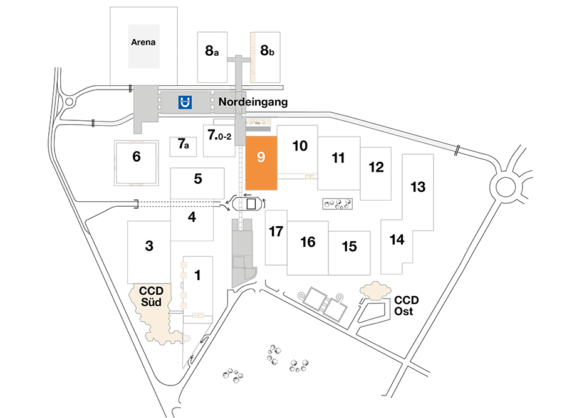 Plan CCD Messegelände Halle 9