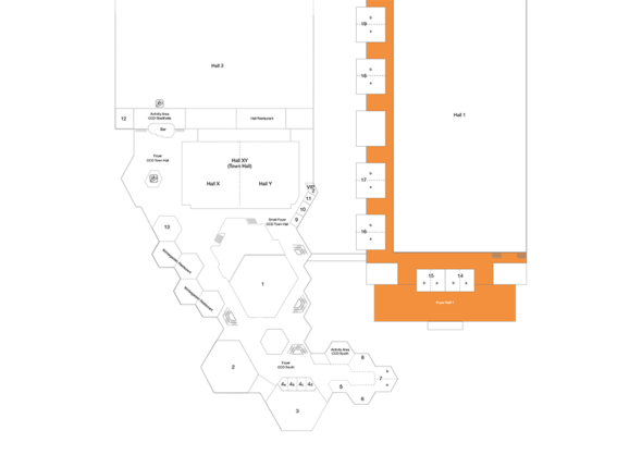 Plan Foyer - Exhibition Hall 1 1st Floor