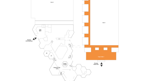 Plan Foyer - Messehalle 1 EG