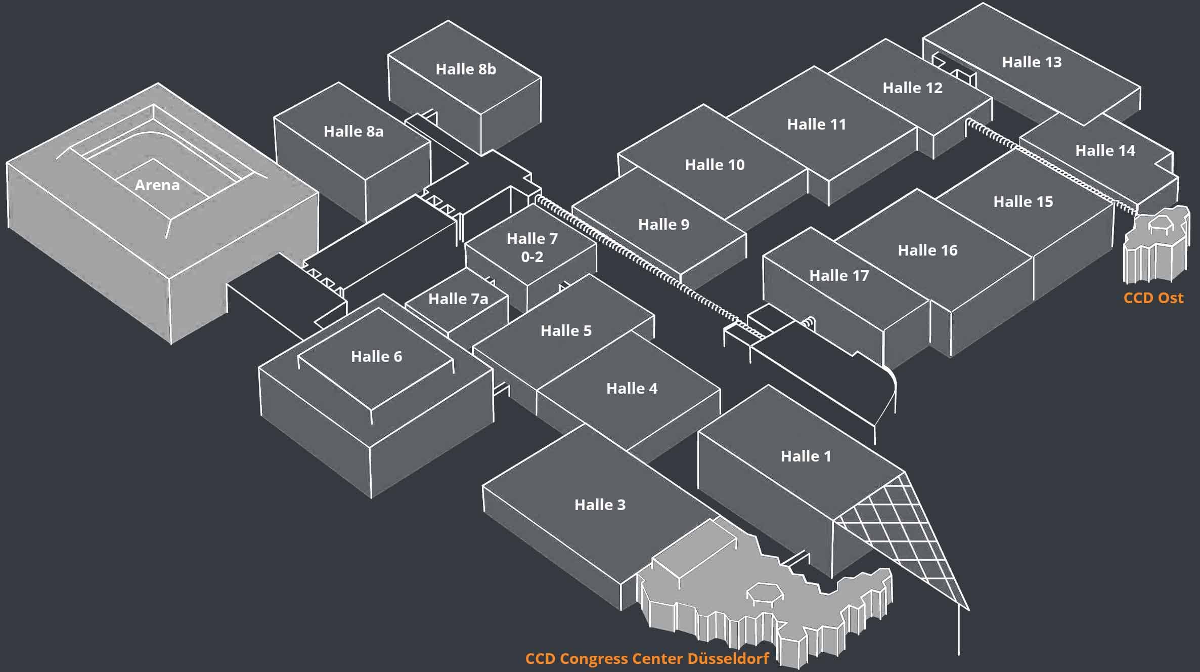 CCD Congress Center Düsseldorf und Messehallen
