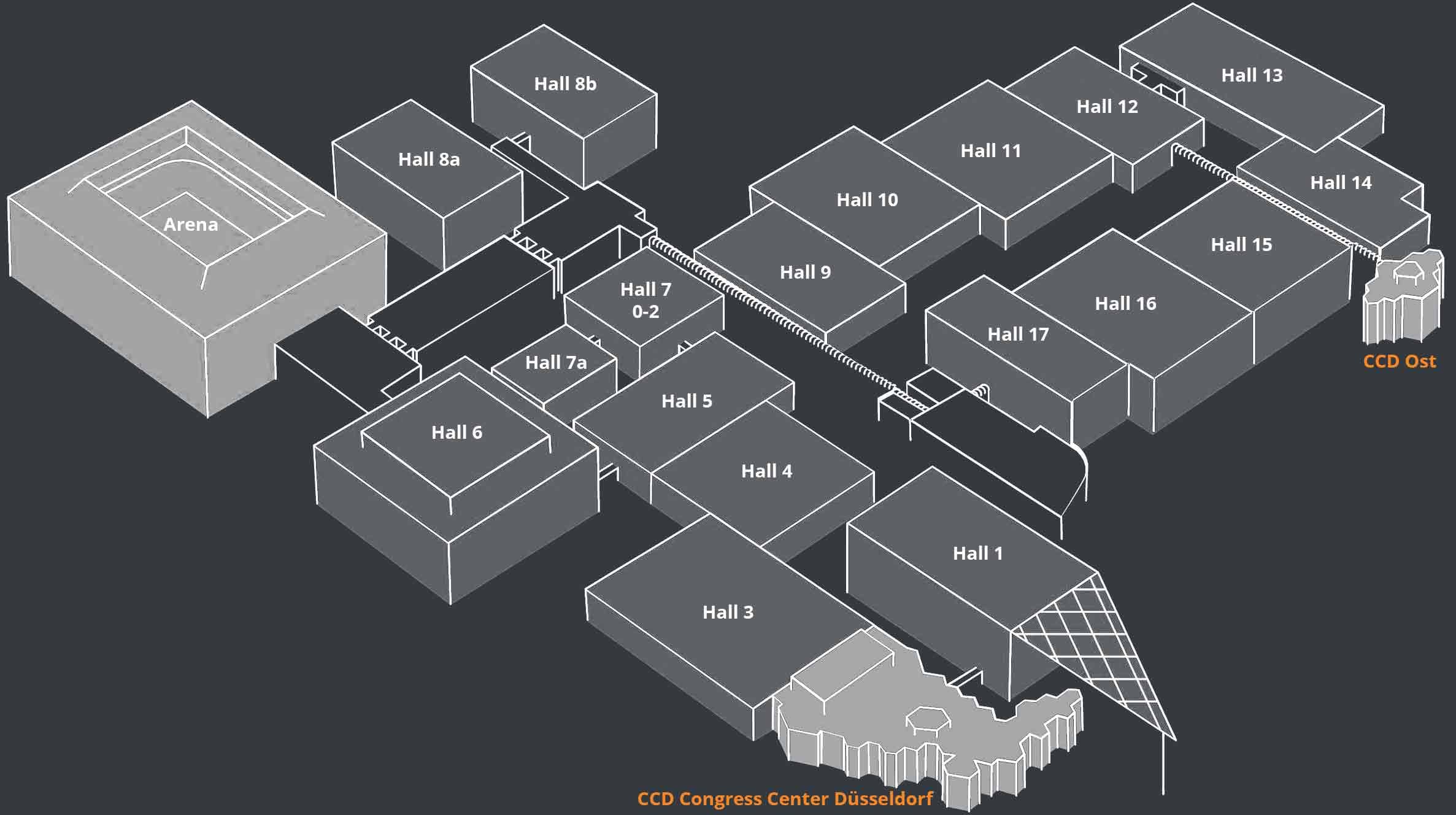 CCD Congress Center Düsseldorf und Messehallen