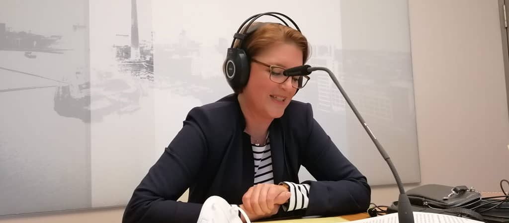 Annette Walz im Podcast Studio