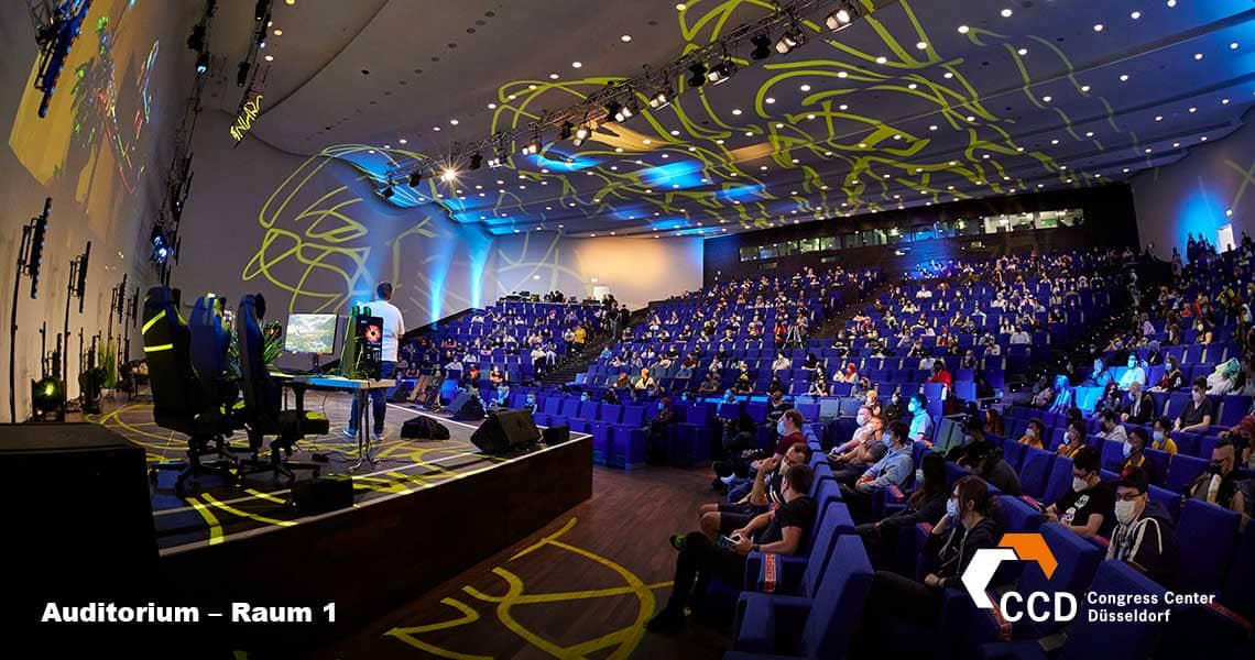 Auditorium - Dokomi Setup im CCD Congress Center Düsseldorf